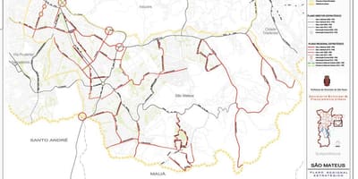 แผนที่ของ São Mateus São Paulo-ถนน