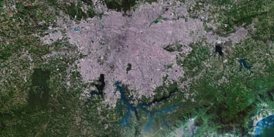 แผนที่ของ São Paulo ดาวเทียม
