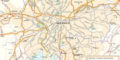 แผนที่ของ São Paulo กสนามบิน