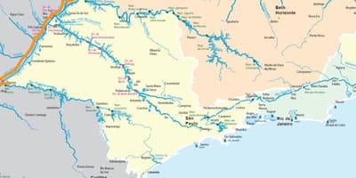 แผนที่ของ São Paulo ริเวอร์ส