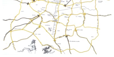 แผนที่ของ São Paulo แสดงออก lanes