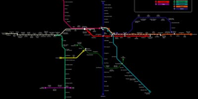 แผนที่ของ São Paulo CPTM เมโทร