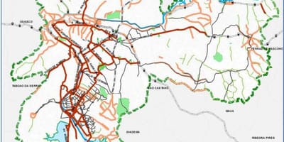 แผนที่ของ São Paulo cycling เส้นทาง