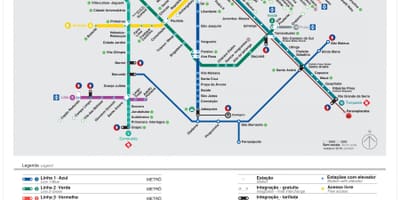 แผนที่ของ São Paulo EMTU