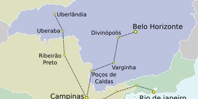 แผนที่ของ São Paulo TAV