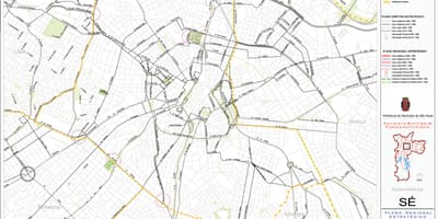 แผนที่ของ Sé São Paulo-ถนน