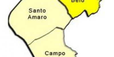 แผนที่ของ Santo Amaro รายการย่อยขอ prefecture