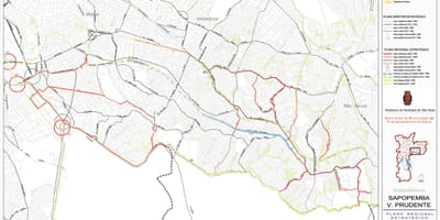 แผนที่ของ Sapopembra São Paulo-ถนน