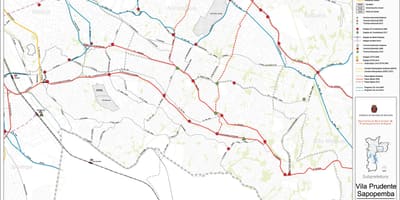 แผนที่ของ Sapopembra São Paulo-สาธารณะ transports