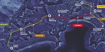 แผนที่ของ Sistema Integrado Metropolitano-SIM