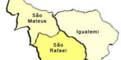 แผนที่ของ São Mateus รายการย่อยขอ prefecture