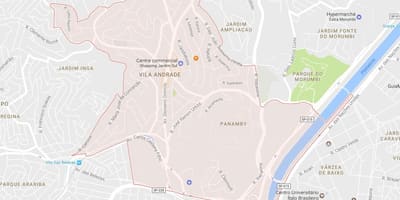 แผนที่ของ Vila Andrade São Paulo