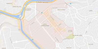 แผนที่ของ Vila Leopoldina São Paulo