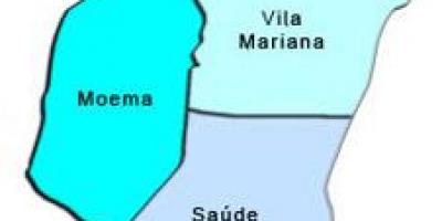 แผนที่ของ Vila มาเรียน่ารายการย่อยขอ prefecture