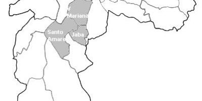 แผนที่ของเขต portugal_ regions. kgm-Sul São Paulo
