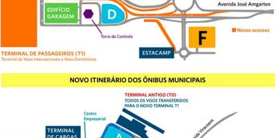แผนที่ของสนามบินระหว่างประเทศ Viracopos