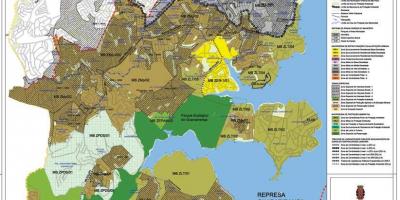 แผนที่ของเอ็ 'Boi Mirim São Paulo-มีอาชีพของที่ดิน
